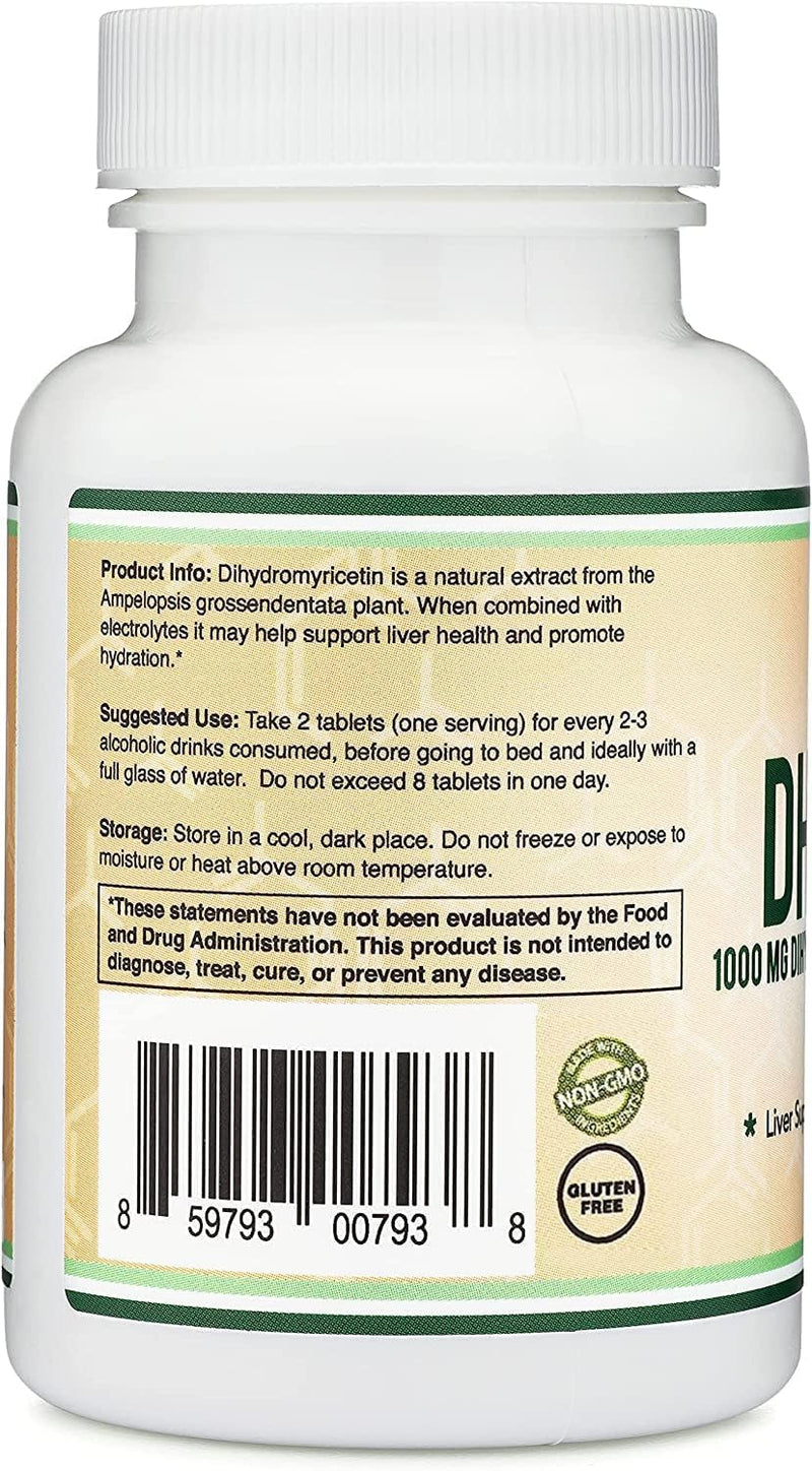 Double Wood Supplements DHM 1000 (Dihydromyricetin + Electrolytes) - 30 Tablets