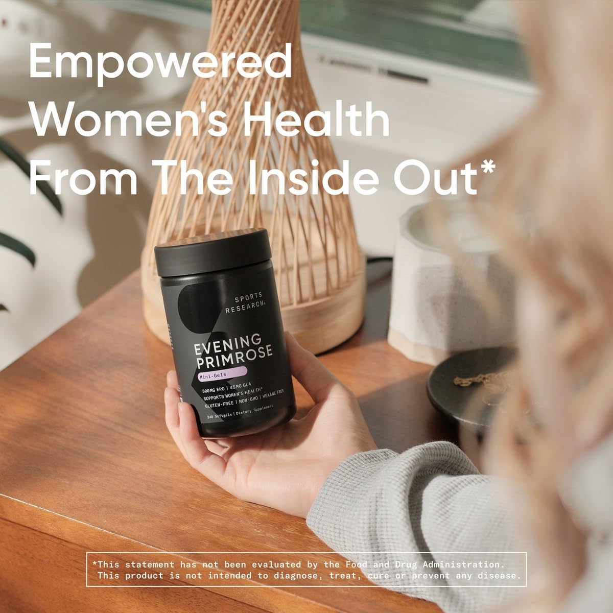 Sports Research Evening Primrose Oil 500mg - 240 Softgels