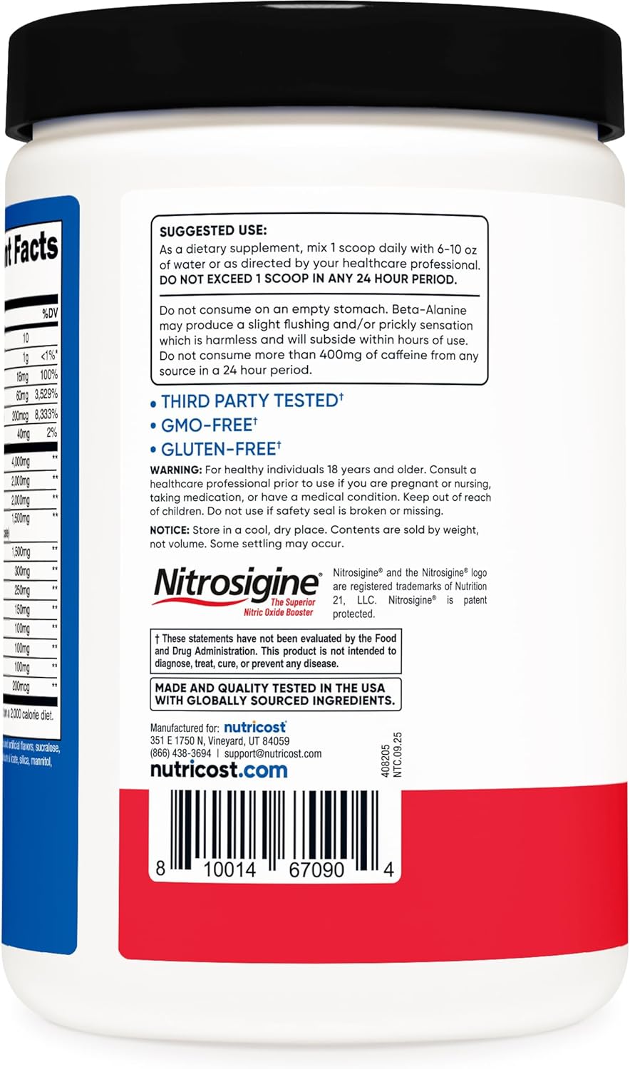 Nutricost Pre-X Xtreme Pre-Workout Complex Powder 30 serving - 501g