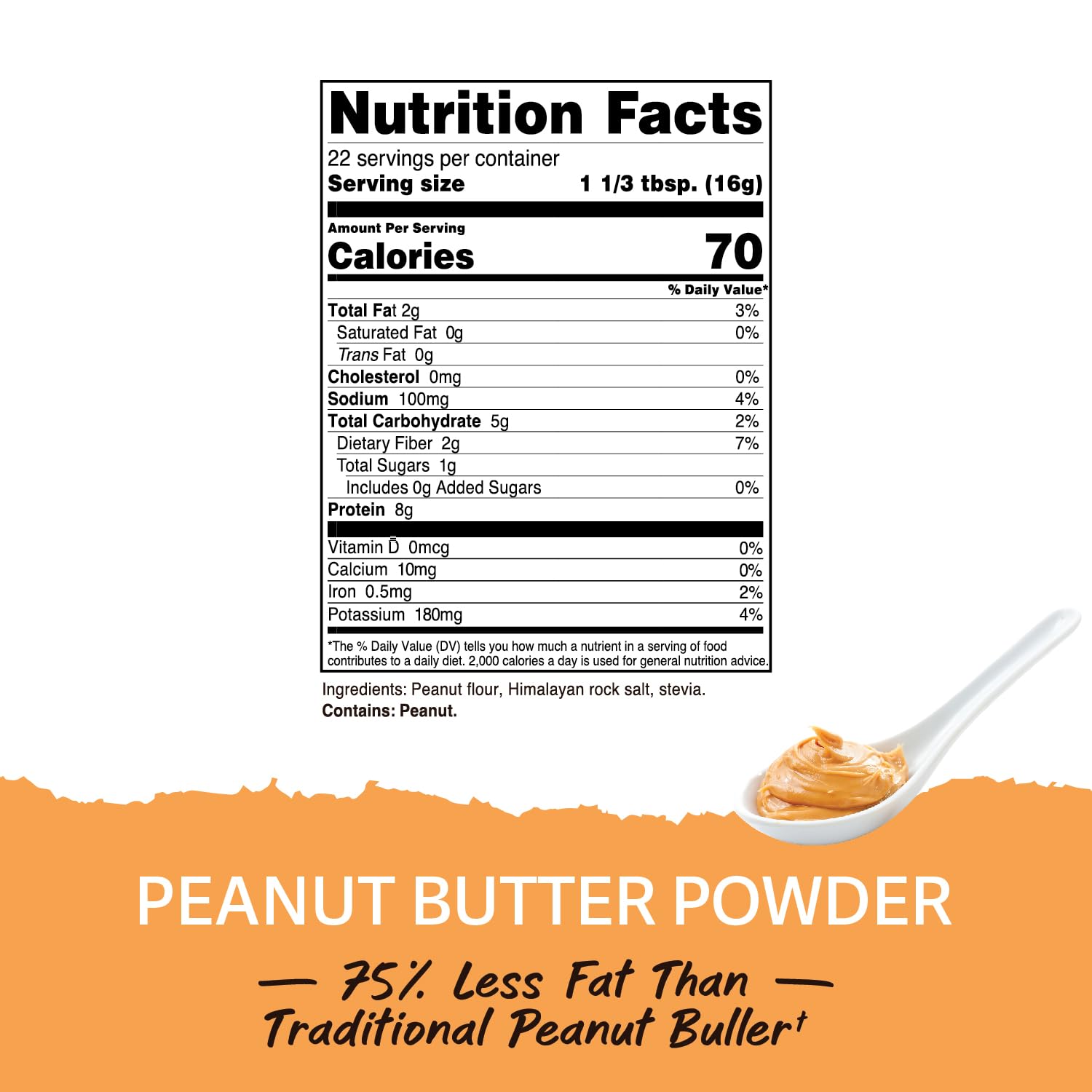 Nutricost Peanut Butter Powder 358g - No Sugar Added, Non-GMO, No Sugar Alcohol, All-Natural Powdered Peanut Spread from Roasted Pressed Peanuts