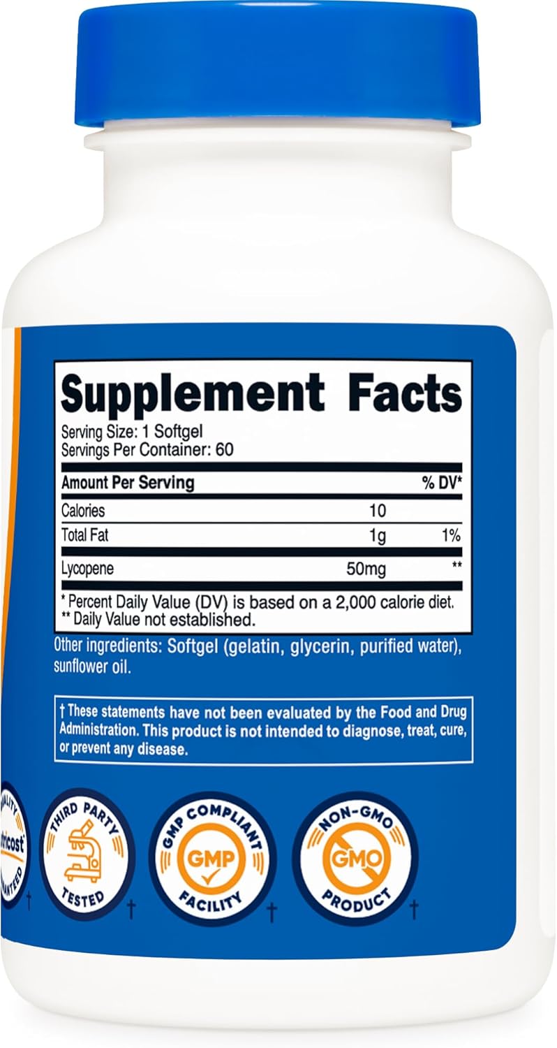 Nutricost Lycopene 50mg, 60 softgels