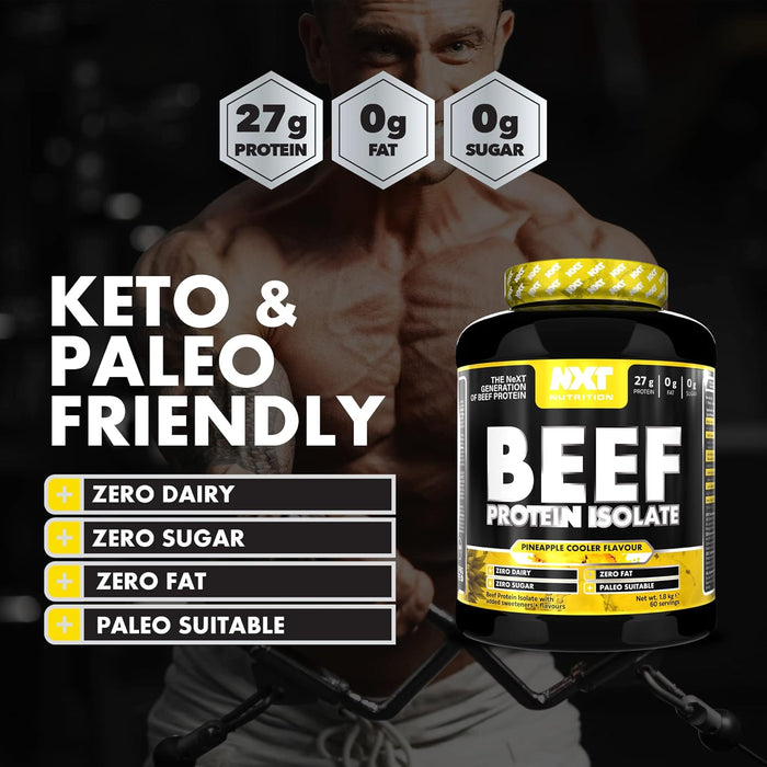 NXT Nutrition Beef Protein Isolate Powder 1.8kg, 60 serving