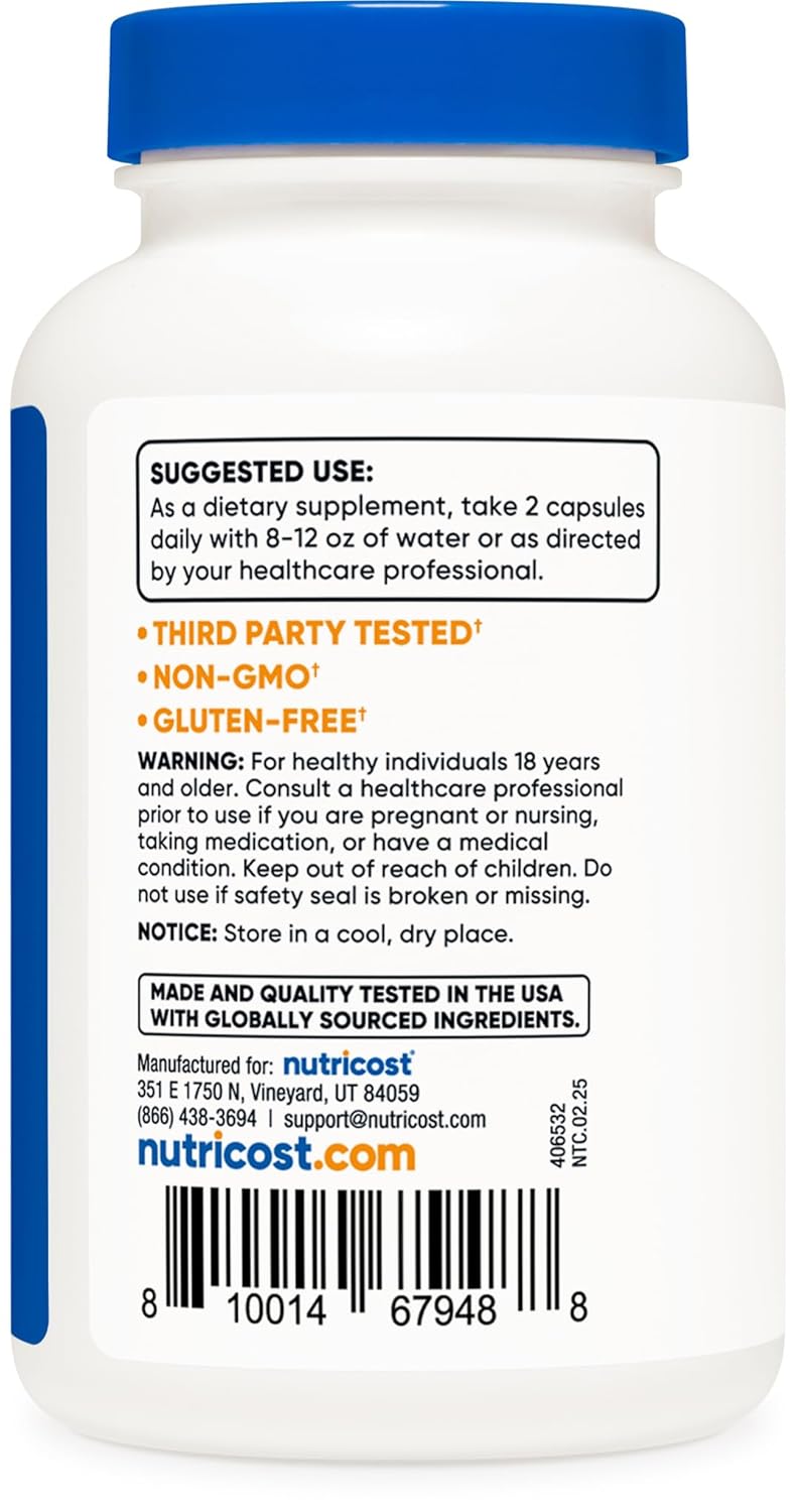 Nutricost Resveratrol 700mg, 120 Capsules - Vegan, Gluten Free, Non-GMO