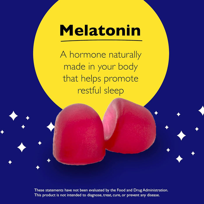 Bach RESCUE PLUS Melatonin Sleep Gummies Strawberry, 60 count - Sleep Aid, Dietary Supplement, Vegan, Gluten-Free