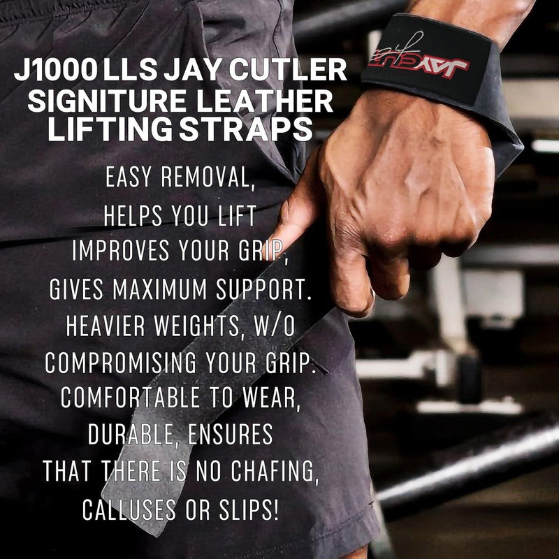 Schiek Model J-1000LLS Jay Cutler Signature Leather Lifting Straps