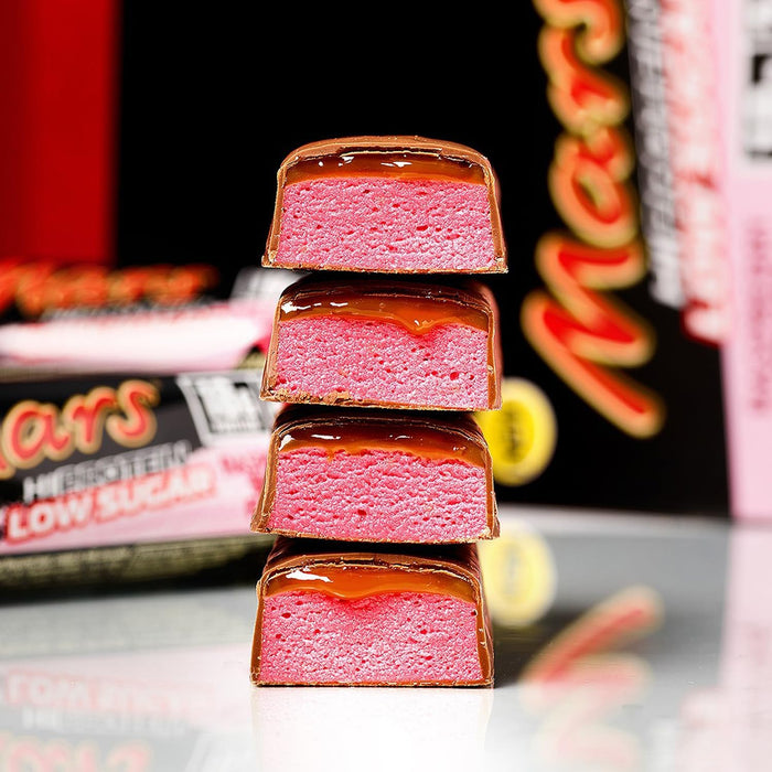 Mars High Protein Bar Low Sugar Raspberry Smash 12 x 55g