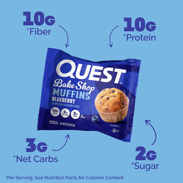 Quest Bake Shop Muffins - Pack of 8