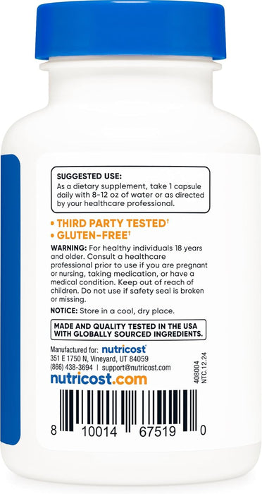 Nutricost CoQ10 100mg, 120 Vegetarian Capsules - High Absorption, Vegetarian, Non-GMO, Coenzyme Q10
