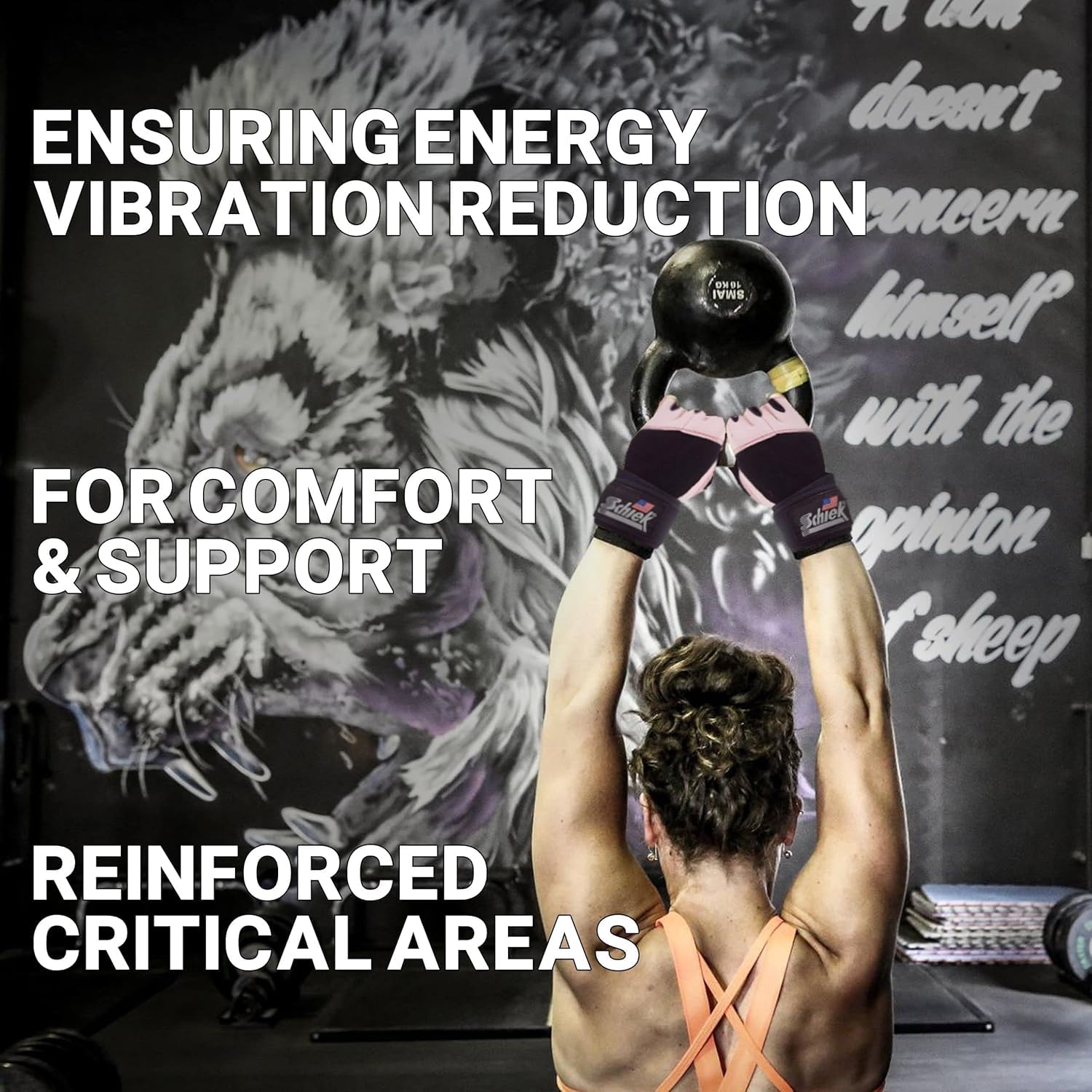 Schiek Model 540 Platinum Women's Lifting Gloves - Pink