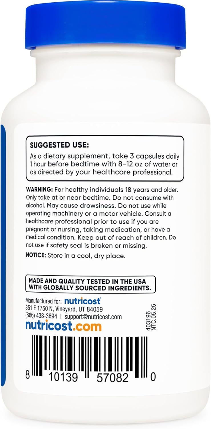 Nutricost Sleep Aid Complex, 90 Capsules - 30 serving