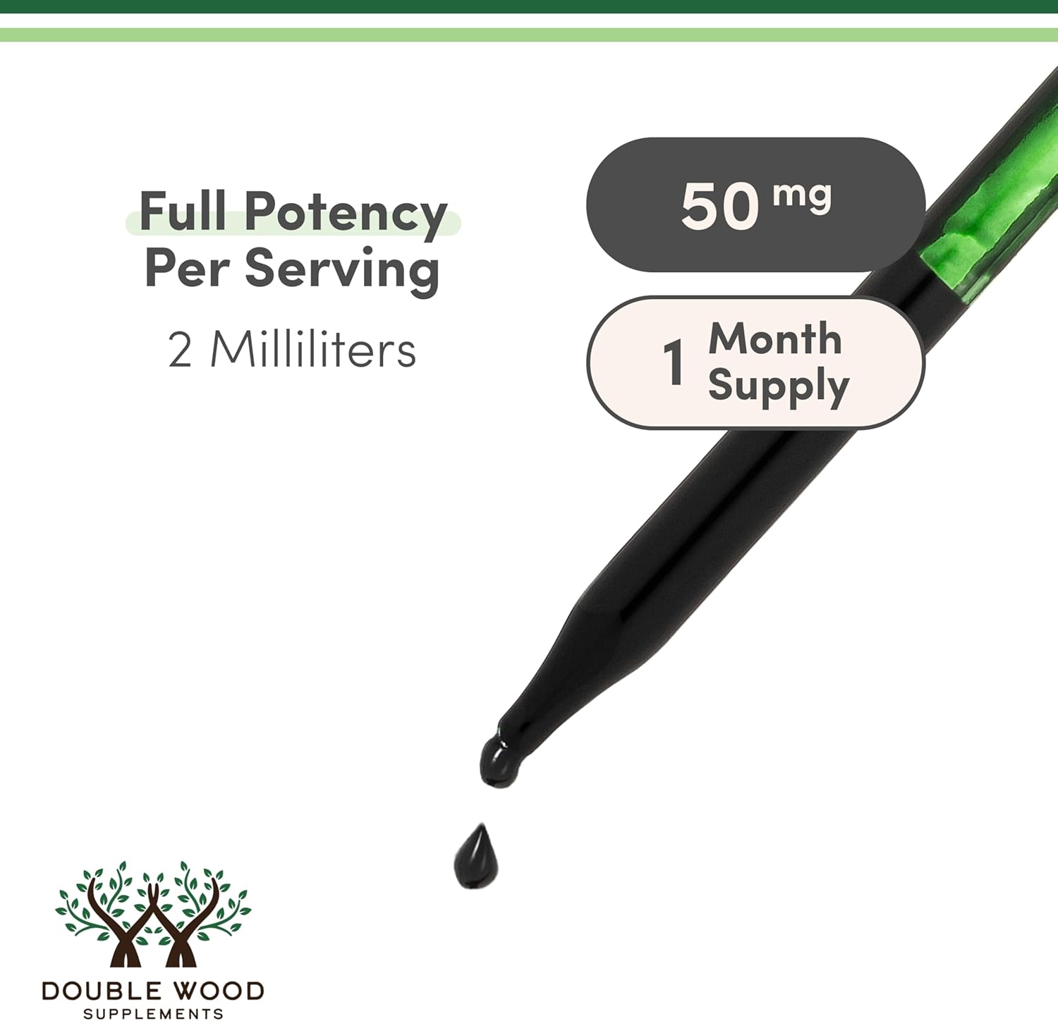 Double Wood Supplements Liquid Chlorophyll Drops 2 Fl oz