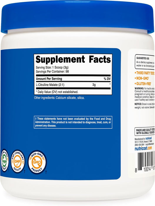 Nutricost L-Citrulline Malate 2:1 Powder
