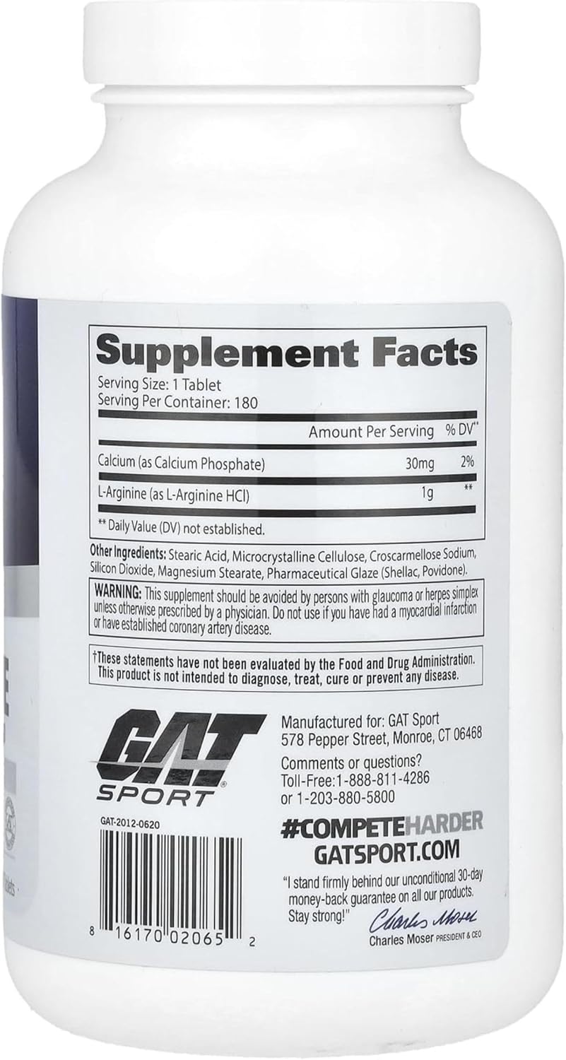 GAT SPORT L-Arginine Tablets - Unflavoured