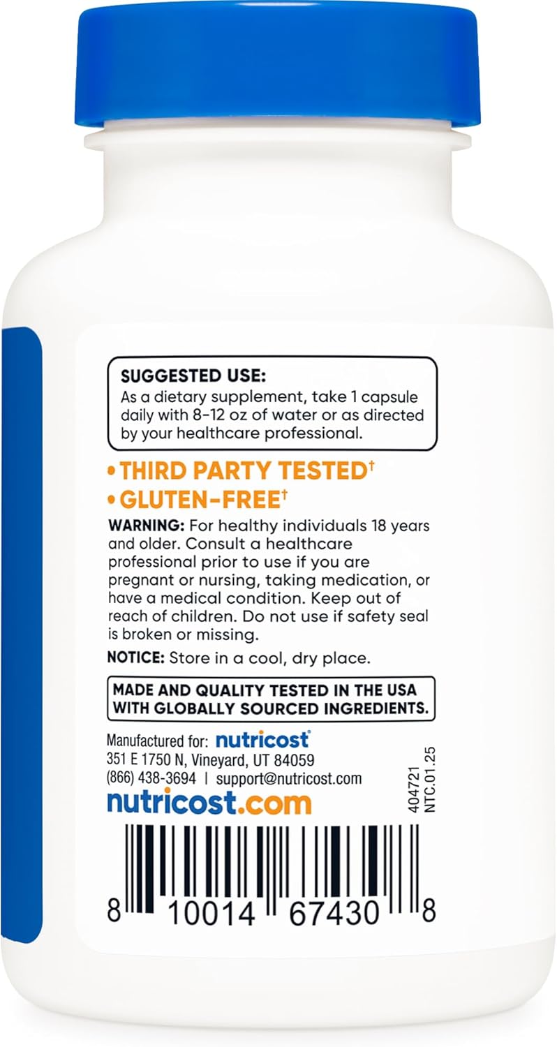 Nutricost Chelated Manganese 8mg - 120 Capsules