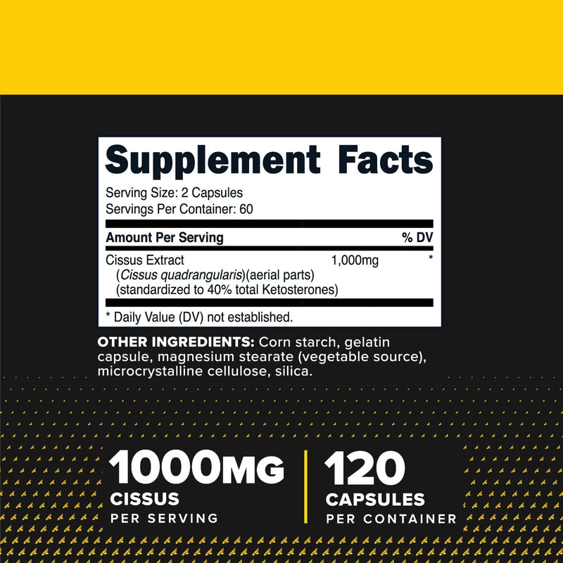Primaforce Cissus Quadrangularis 1000mg - 120 Capsules