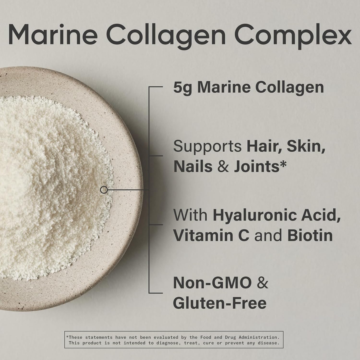 Sports Research Marine Collagen Beauty Complex powder with Vitamin C & Biotin - 30 serving