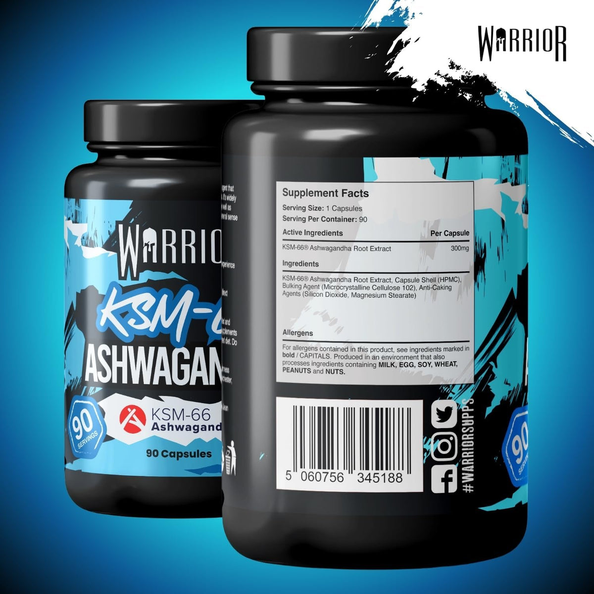 Warrior Ashwagandha KSM-66 300mg - 90 Capsules