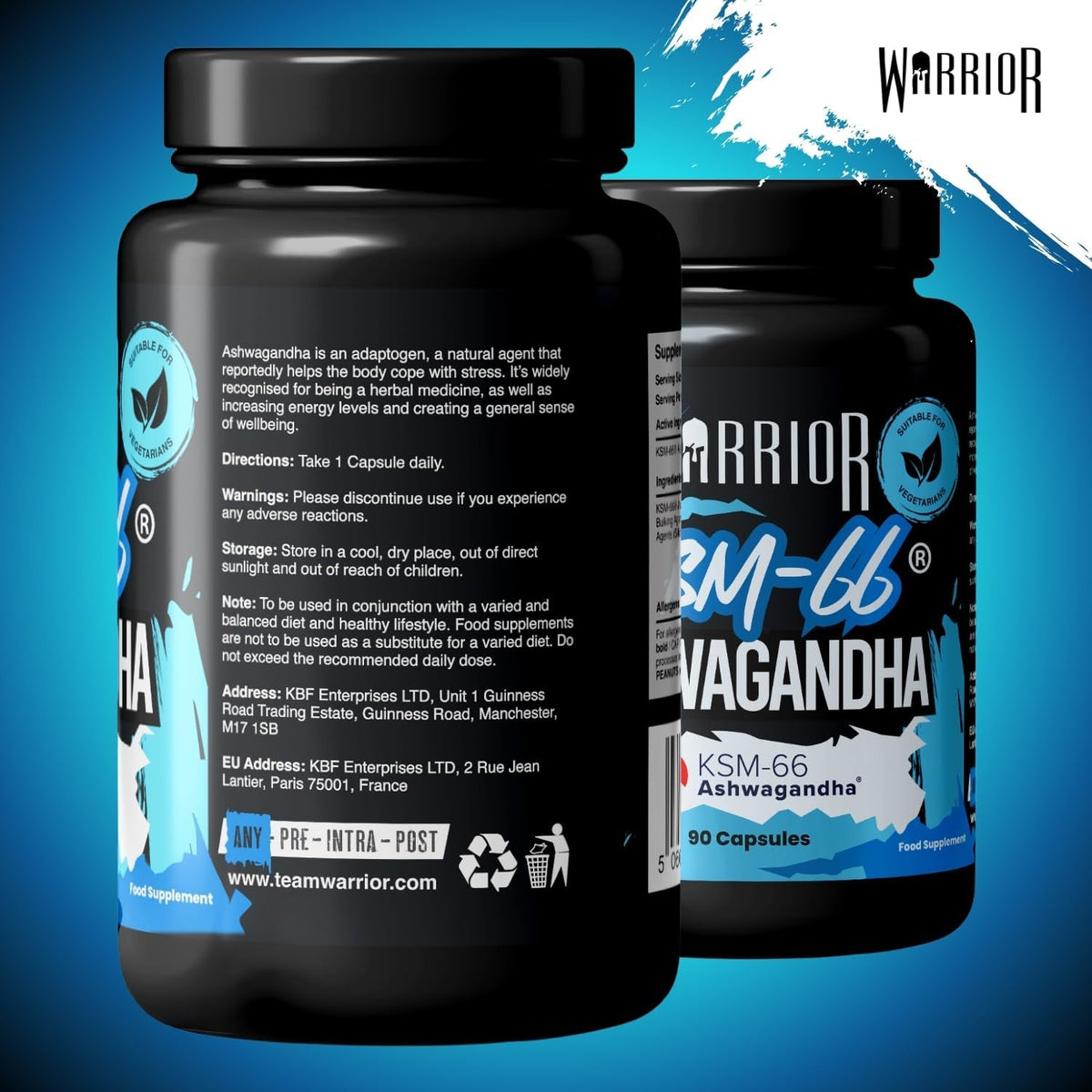 Warrior Ashwagandha KSM-66 300mg - 90 Capsules
