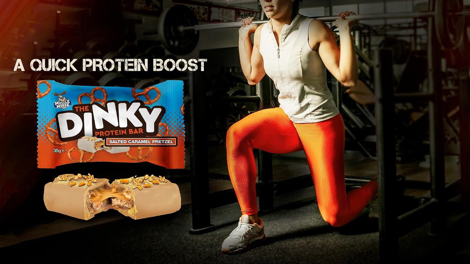 Muscle Moose Dinky Low Sugar Protein Bar 35g - Pack of 12