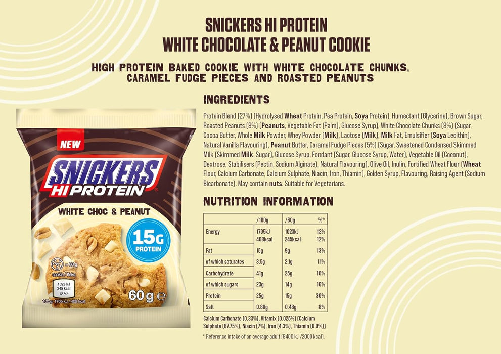 Snickers Protein Cookie 12 x 60g