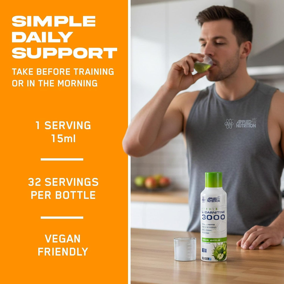 Applied Nutrition L-Carnitine 3000mg with Green Tea & Vitamin C - 480ml