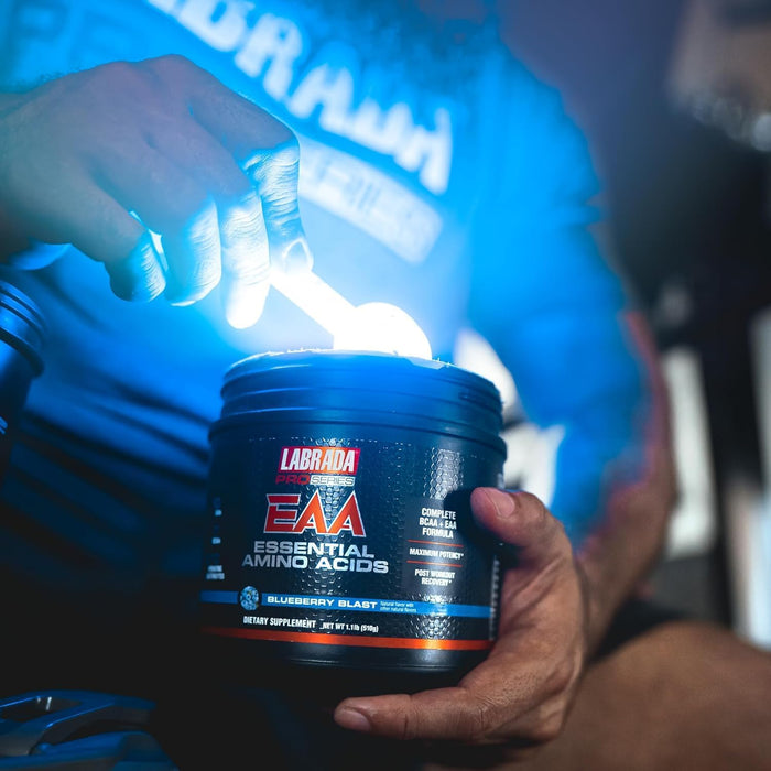 Labrada Pro Series EAA Essential Amino Acid Hydrating Formula 1.1lb - 10g EAAs 7g BCAAs & 270mg Hydrating Elecrolytes Recovery and Performance