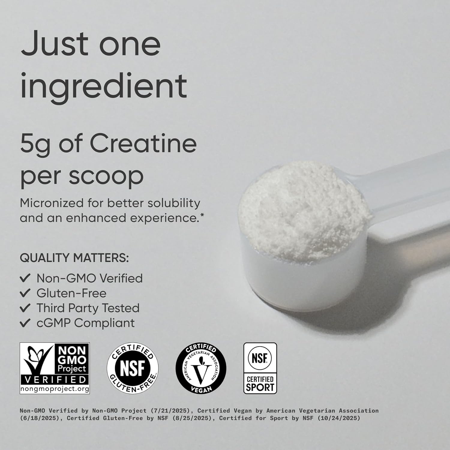 Sports Research Creatine Monohydrate Powder with Creapure - 450g