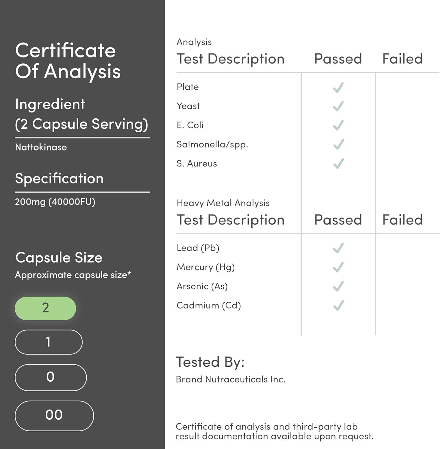 Double Wood Supplements Nattokinase 4000 FU 200mg - 120 Capsules