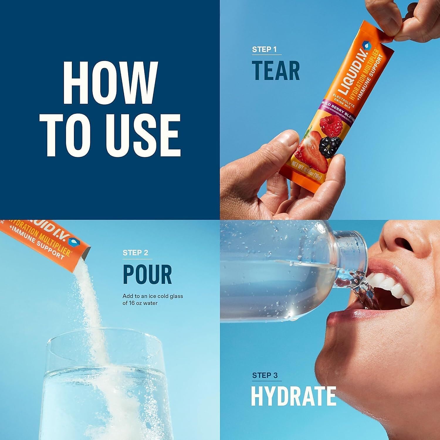 Liquid I.V. Hydration Multiplier 0.56oz - Pack of 10