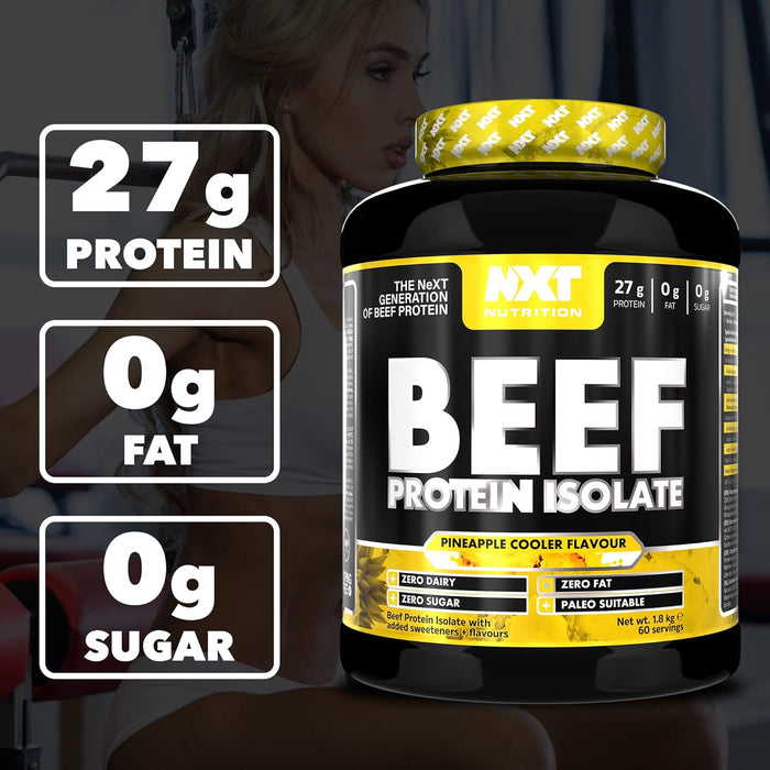 NXT Nutrition Beef Protein Isolate Powder 1.8kg, 60 serving