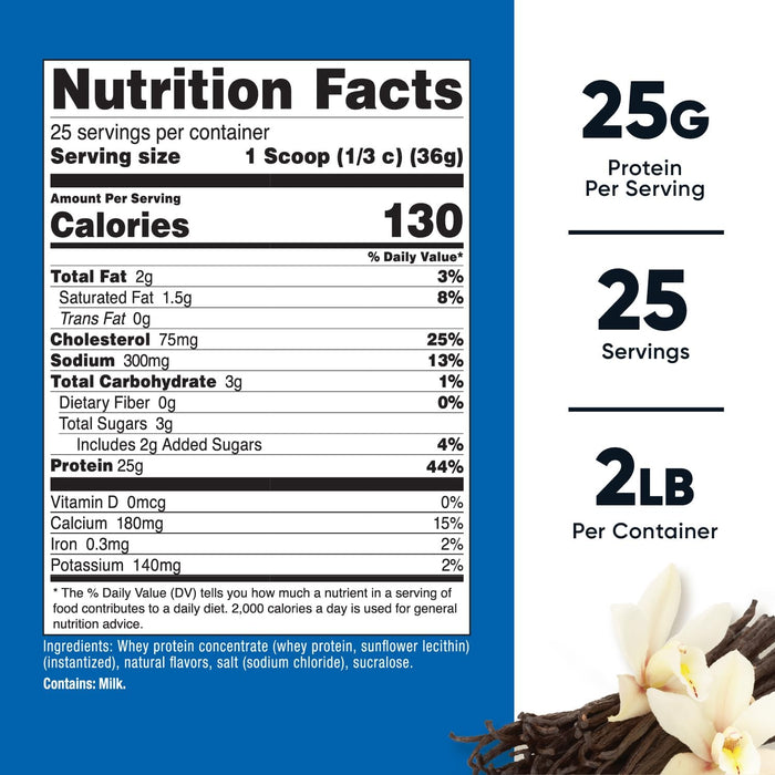 Nutricost Whey Protein Concentrate 2lb - Gluten Free & Non-GMO