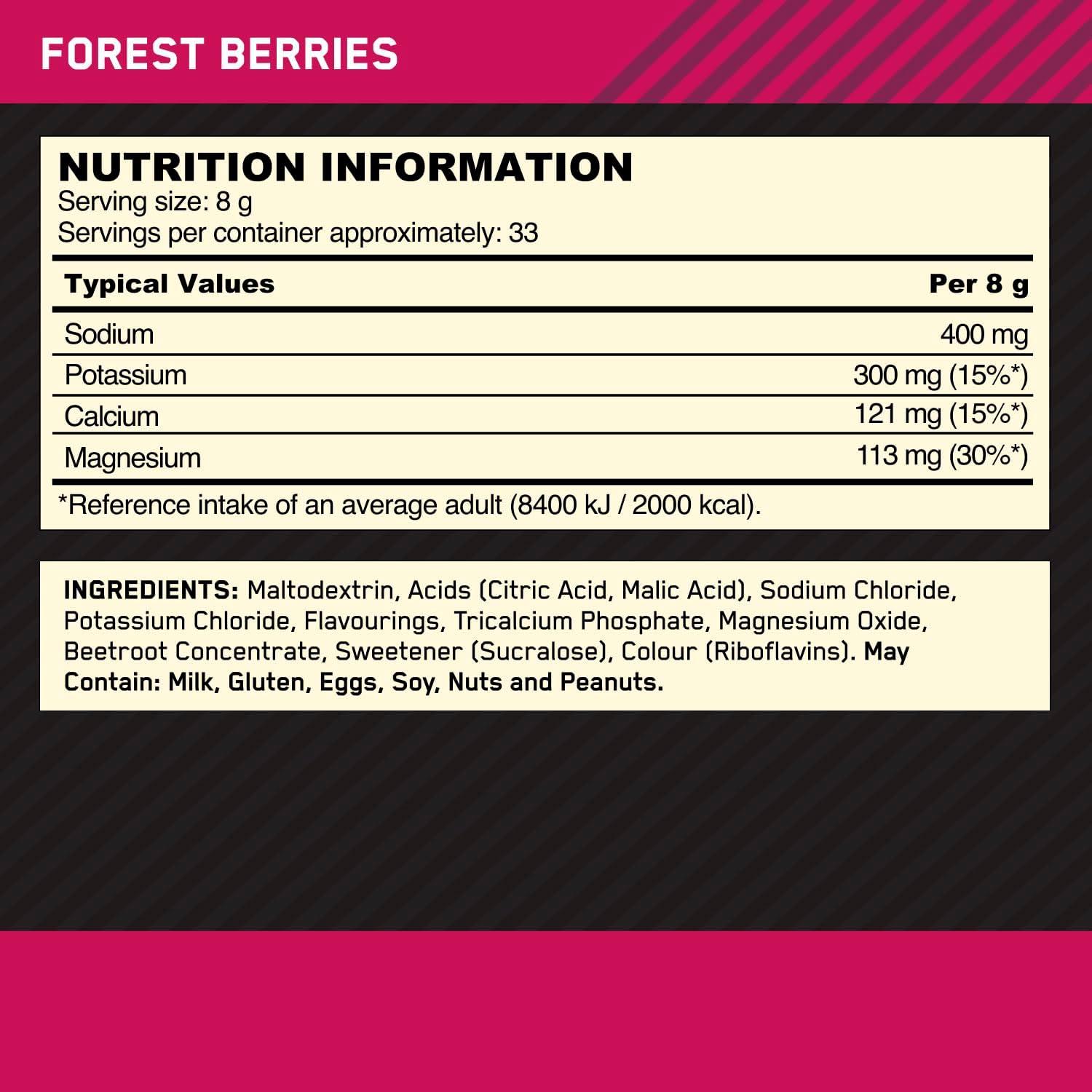 Optimum Nutrition Electrolyte Powder 264g - 33 serving