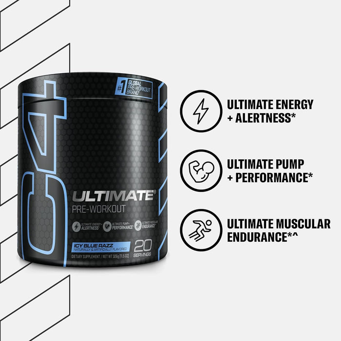 Cellucor C4 Ultimate Pre Workout Powder 20 Servings for Men & Women