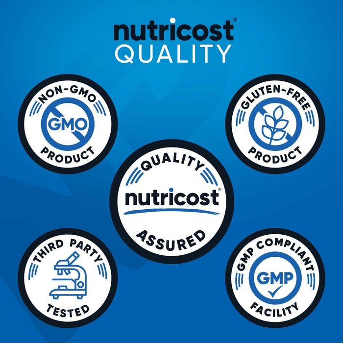 Nutricost HMB (Beta-Hydroxy Beta-Methylbutyrate) 500mg Capsules - 240 Caps - 120 Servings - Gluten Free and Non-GMO