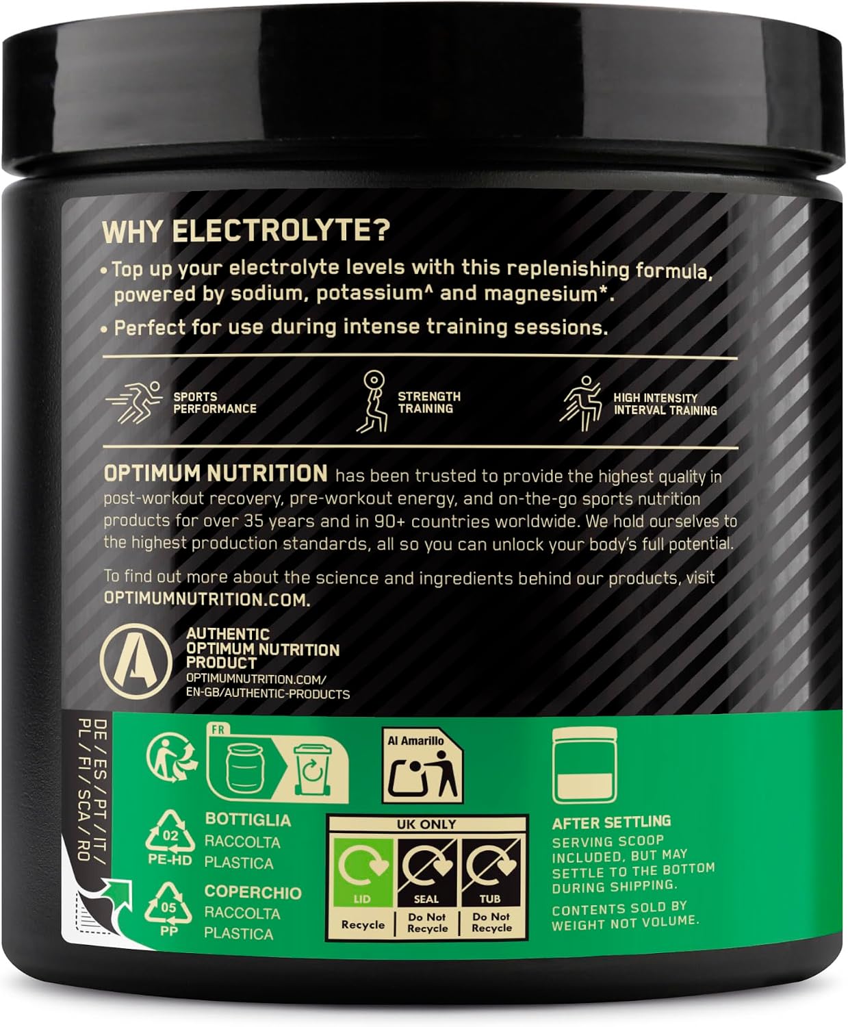 Optimum Nutrition Electrolyte Powder 264g - 33 serving