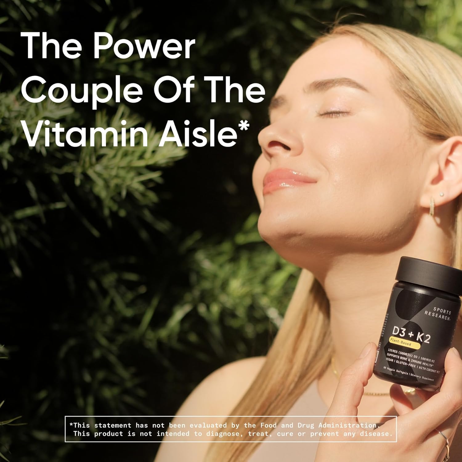 Sports Research Vitamin D3 + K2 10000iu - 60 softgels