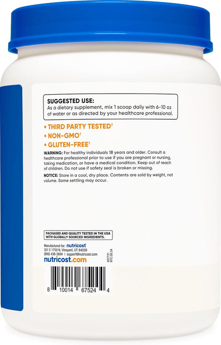 Nutricost L-Glutamine Powder 1kg - Unflavored, Non-GMO, Gluten Free