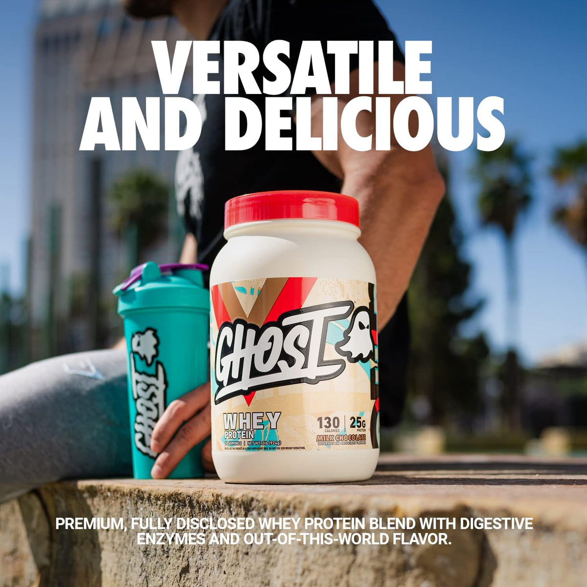 GHOST Whey Protein Powder 2lb - Milk Chocolate