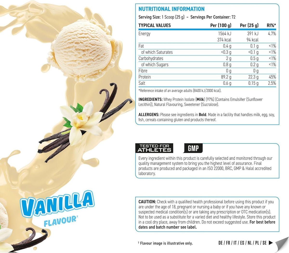 Applied Nutrition ISO XP Whey Protein Isolate - 1.8kg