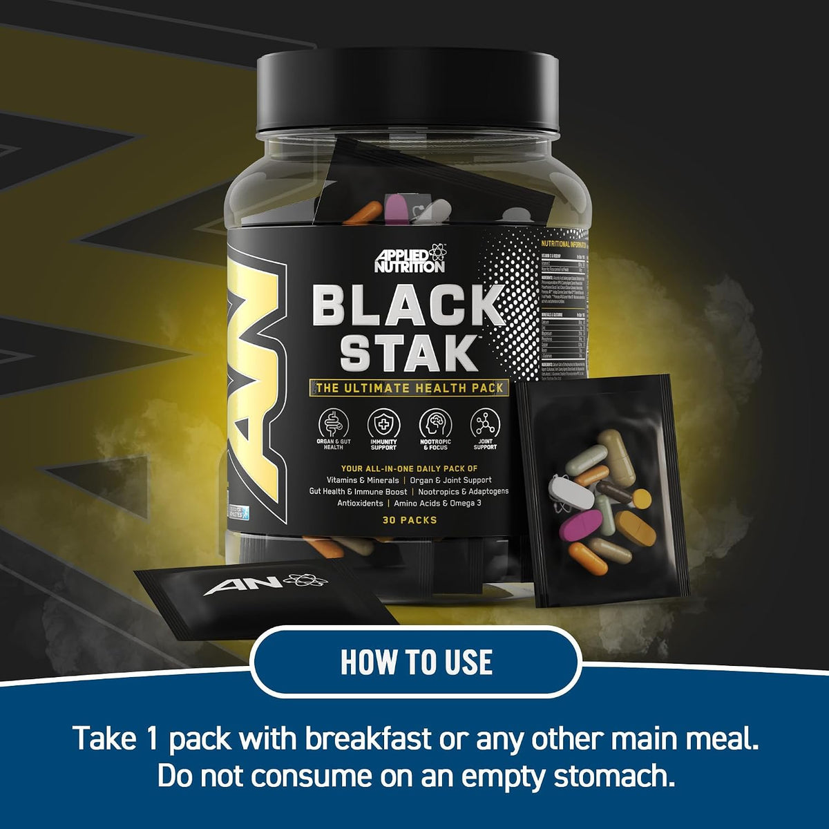 Applied Nutrition Black Stak Performance Complex - 30 Sachets