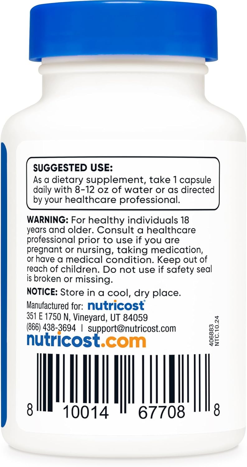 Nutricost Vitamin B2 (Riboflavin) 400mg, 30 Capsules - Gluten Free, Non-GMO