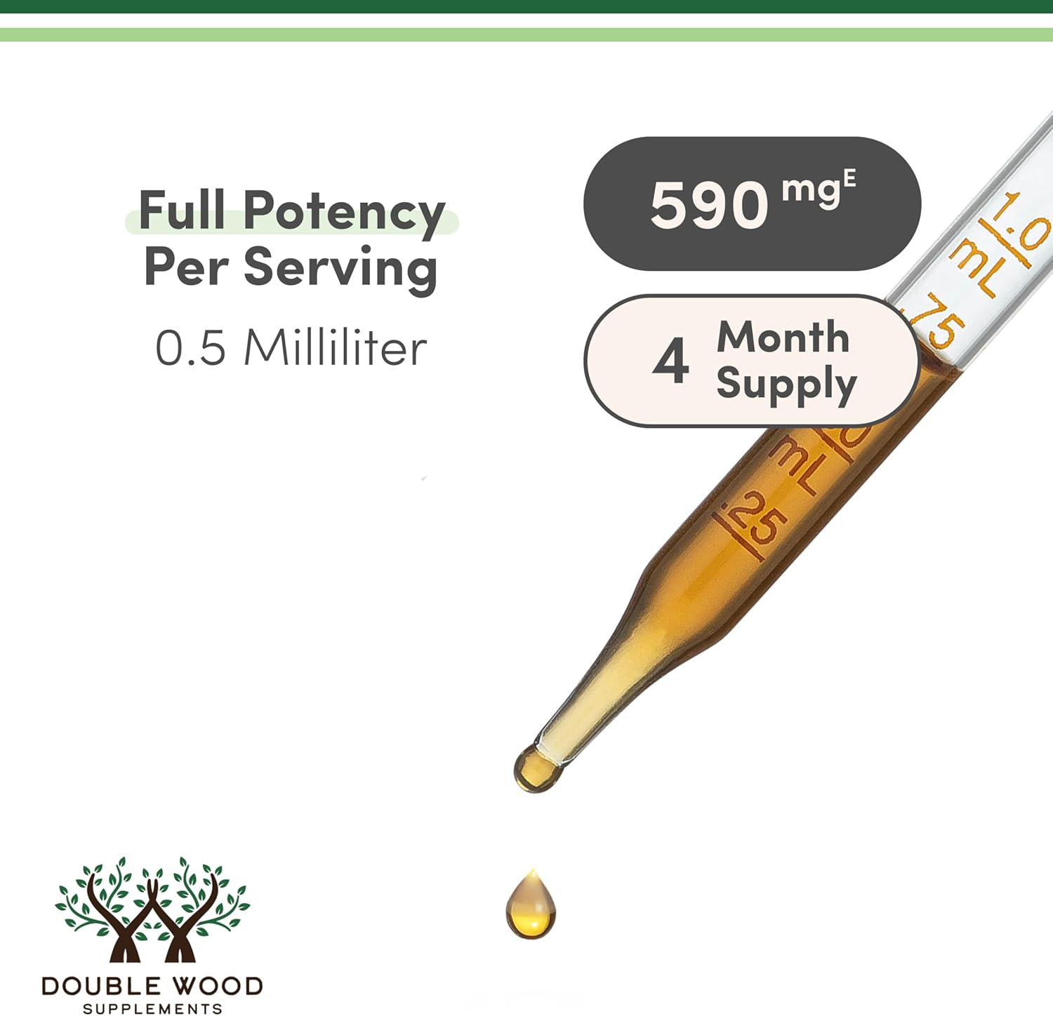 Double Wood Supplements Lemon Balm Tincture, 2 fl oz (60 mL)