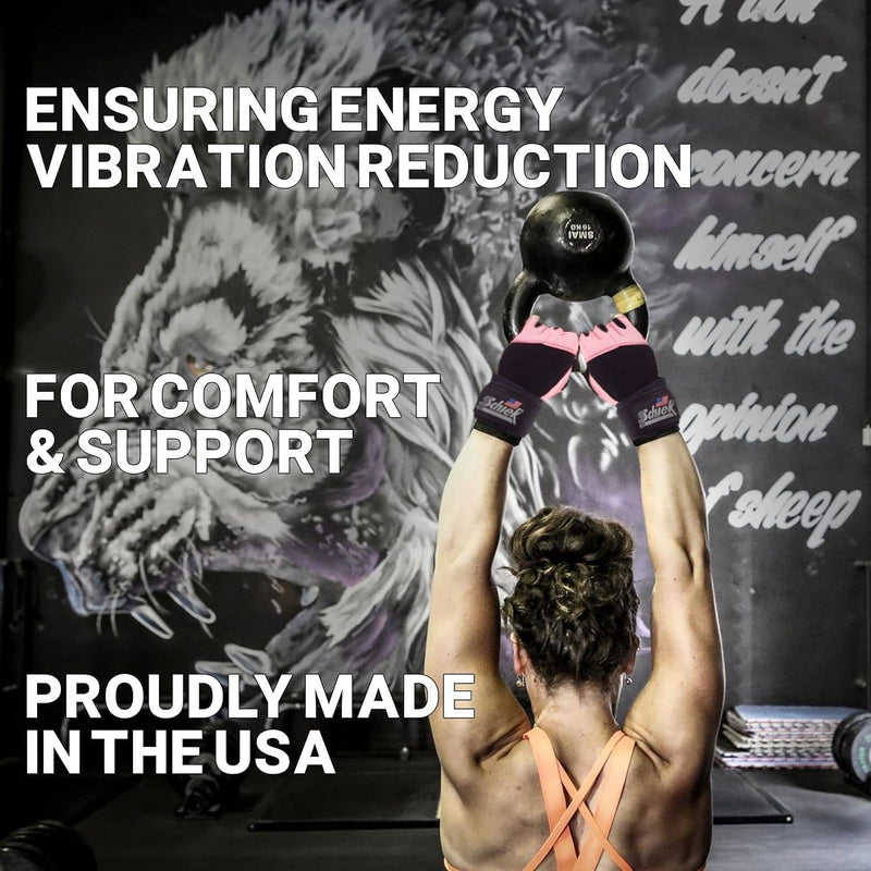 Schiek Model 520 Platinum Women's Lifting Gloves - Pink