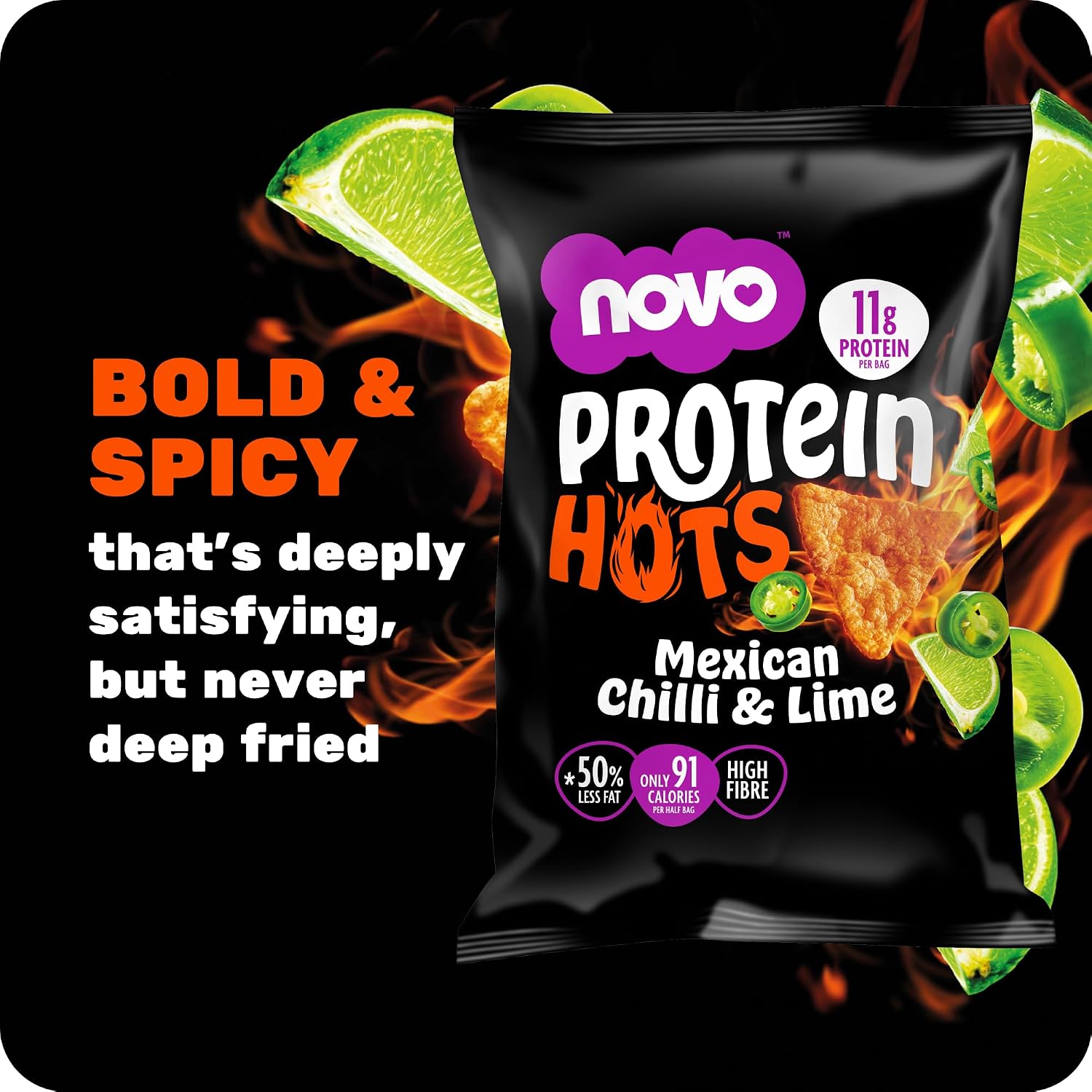 Novo Nutrition Protein Hots 45g - Pack of 6