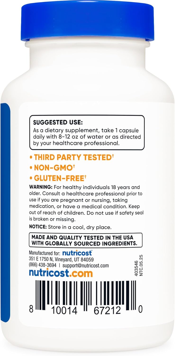 Nutricost Niacin (Flush-Free) Inositol Hexanicotinate 500mg - 120 Capsules