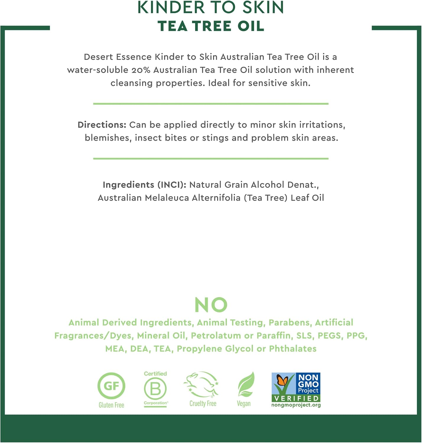 Desert Essence Kinder to Skin Australian Tea Tree Oil - 120ml