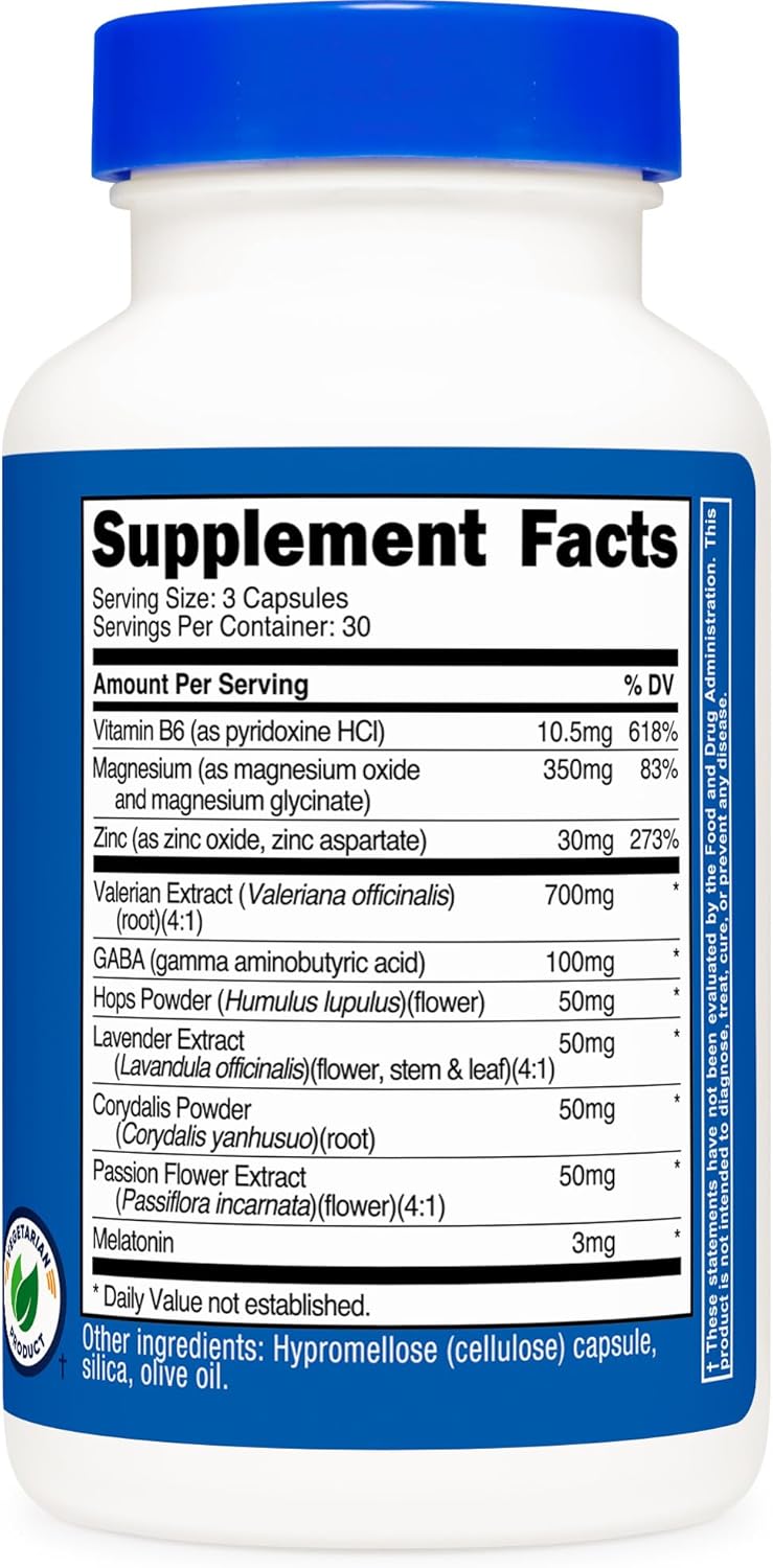 Nutricost Sleep Aid Complex, 90 Capsules - 30 serving