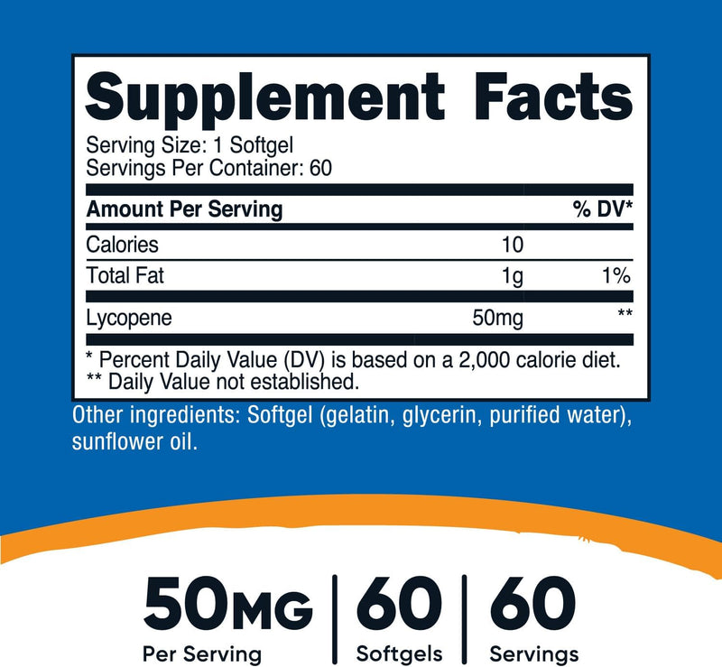 Nutricost Lycopene 50mg, 60 softgels