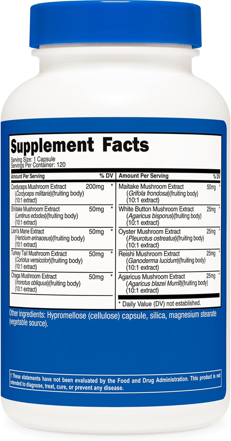 Nutricost Mushroom Complex Supplement - 120 Capsules