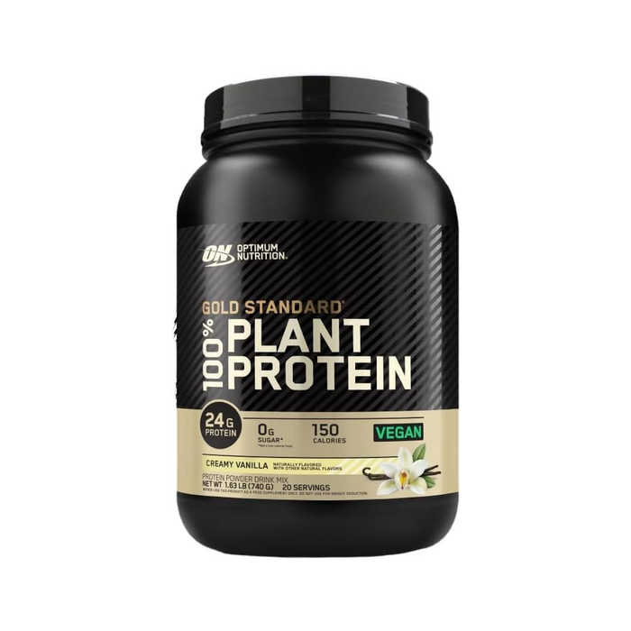 Optimum Nutrition (ON) Gold Standard 100% Plant Based Protein Powder, Gluten Free, Vegan Protein for Muscle Support and Recovery with Amino Acids